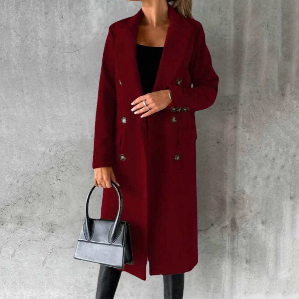 Crown & Concrete™ | Elegant Wool Coat