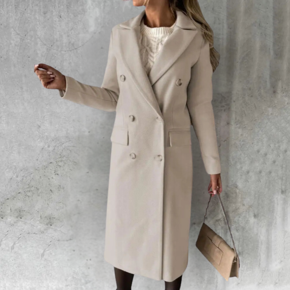 Crown & Concrete™ | Elegant Wool Coat