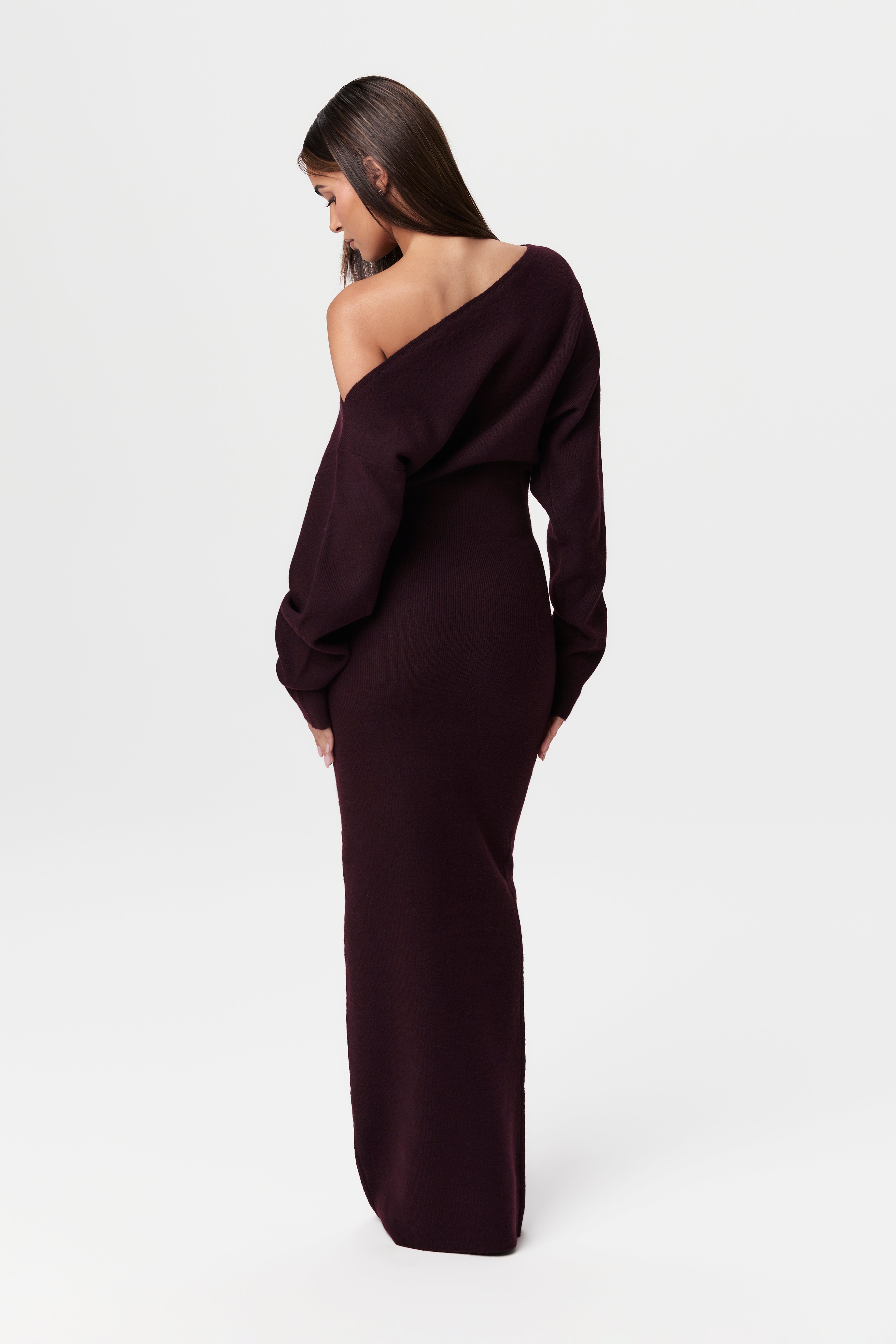 Crown & Concrete™ | Drop-Shoulder Sweater Dress