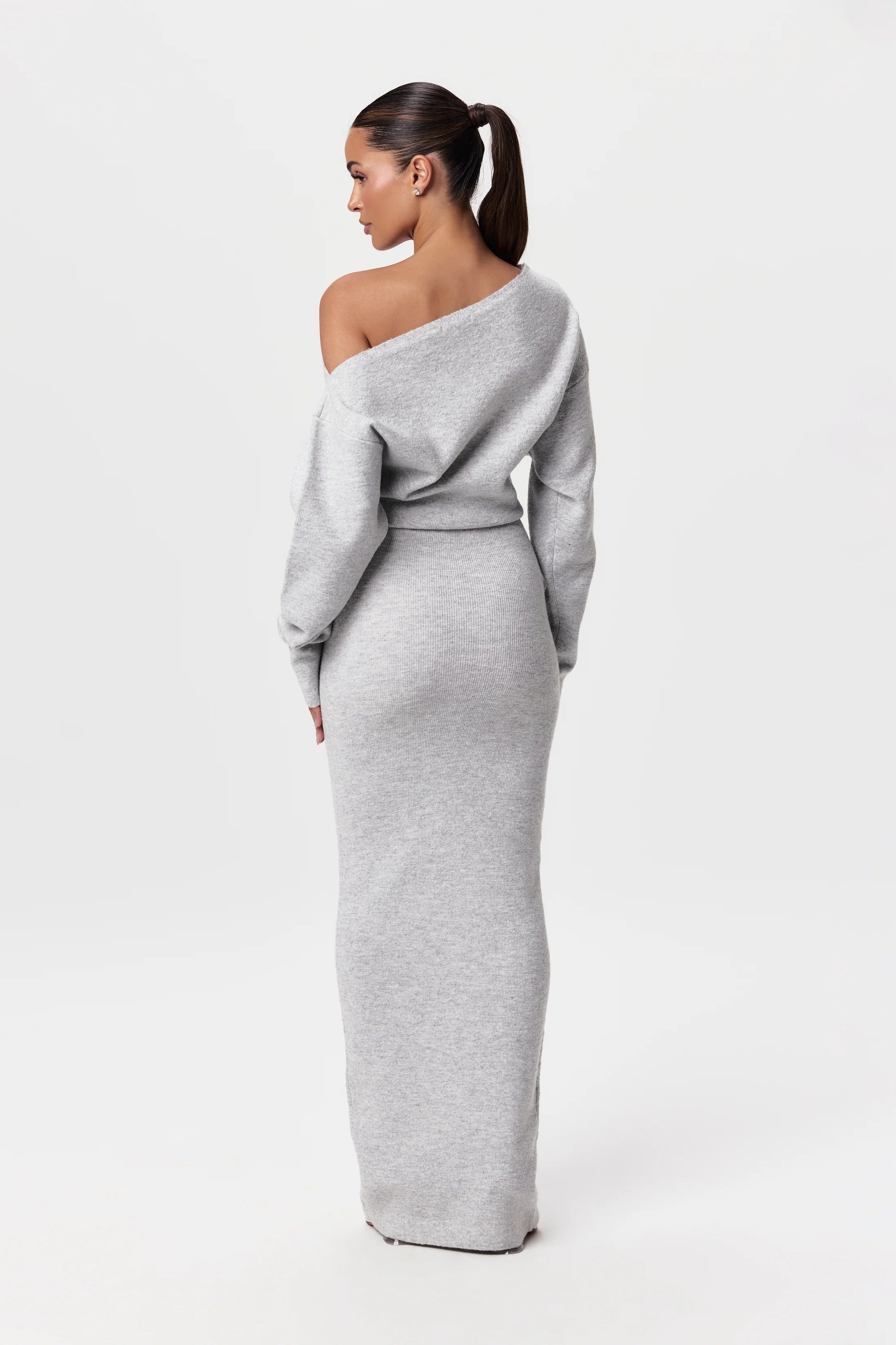 Crown & Concrete™ | Drop-Shoulder Sweater Dress