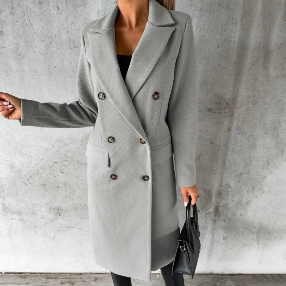 Crown & Concrete™ | Elegant Wool Coat