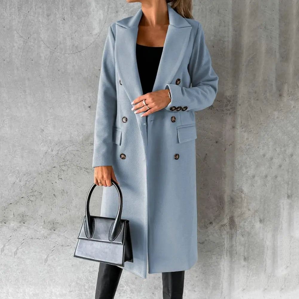 Crown & Concrete™ | Elegant Wool Coat